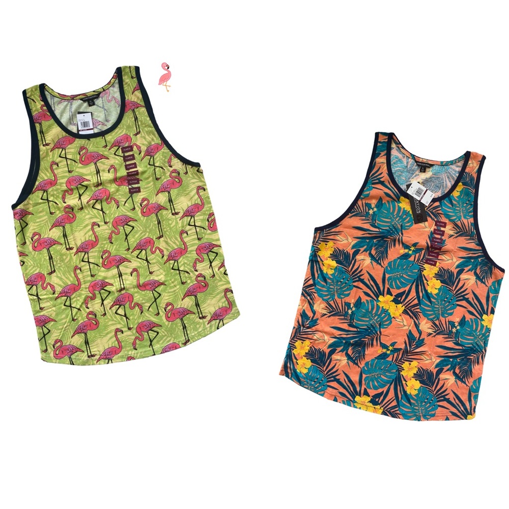 2-Pack Men’s Distortion Tanks